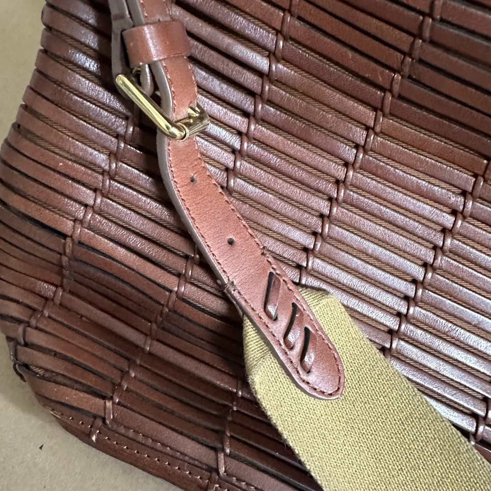 Elegant and rare Ralph Lauren Brown Leather Bag from the Safari collection - Picture 10 of 14